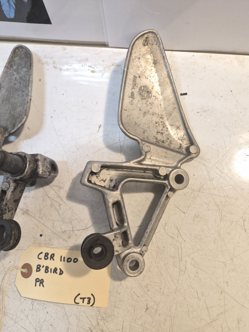 Honda CBR 1100 Blackbird Front Peg Hangers, Pair
