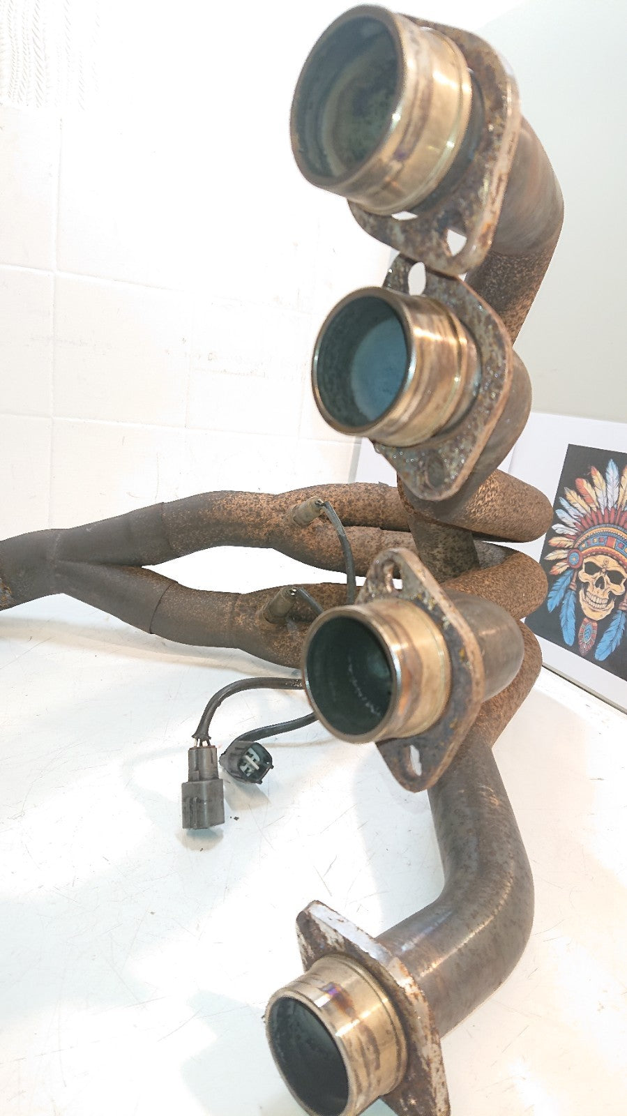 Kawasaki GTR1400 Downpipes Header Manifold & Lambda Sensors