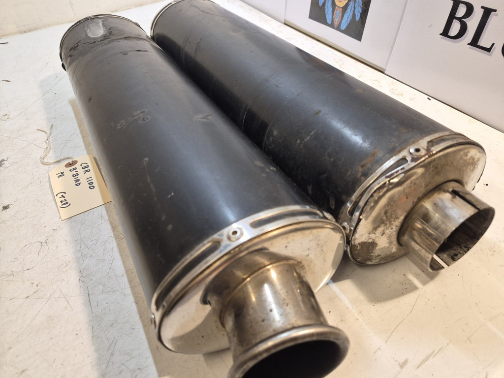 Honda CBR 1100 Blackbird Exhaust End Cans, Pair, Beowulf