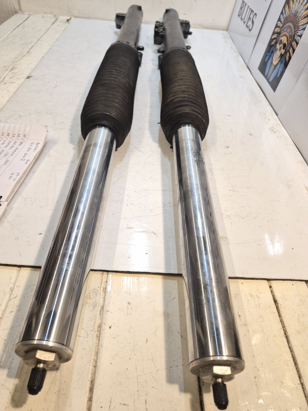 Kawasaki KLE500 KLE 500 1991-On K147 Code Pair Front Forks Fork Legs