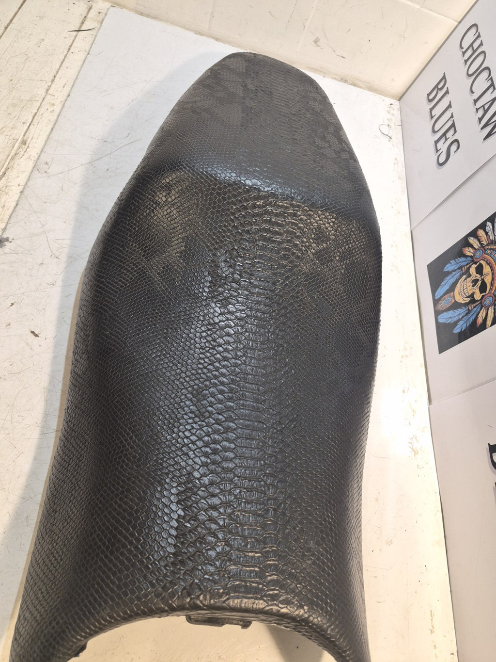 Honda VTR 1000 Firestorm Seat, Recovered, Snake Skin