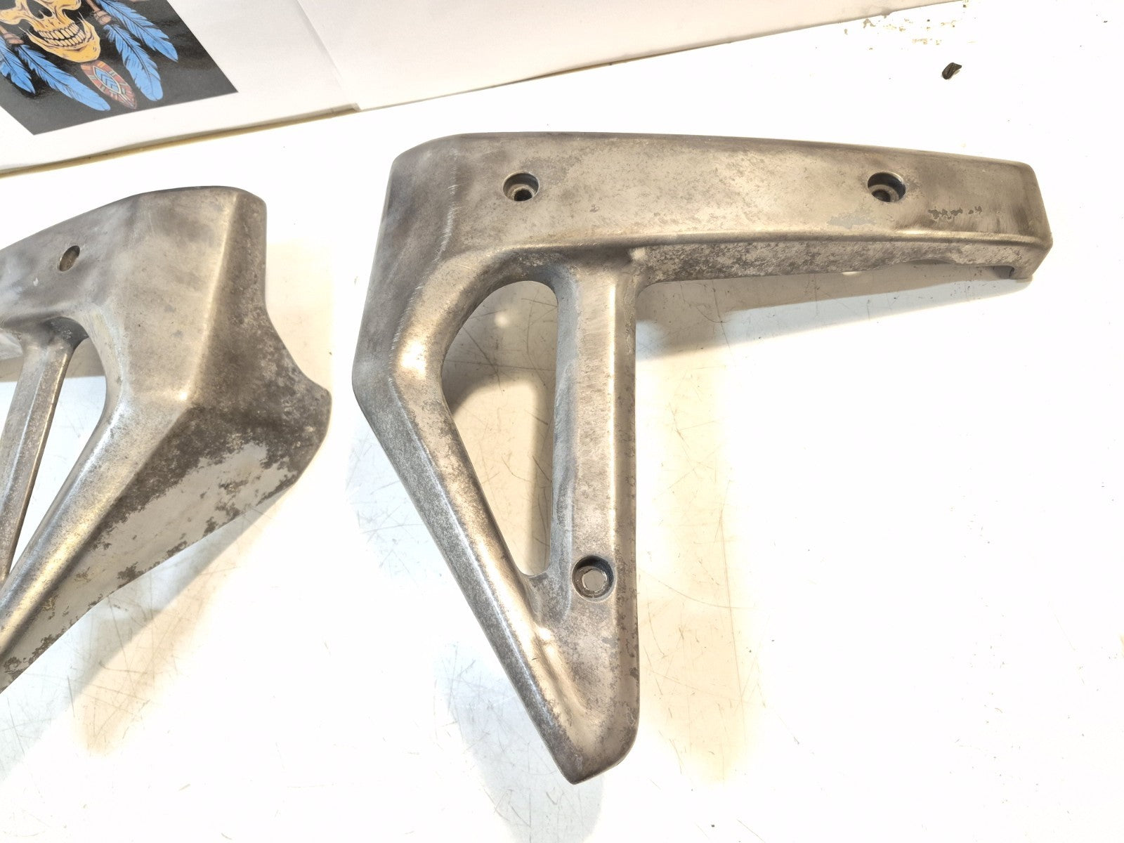 Kawasaki ER 5 Radiator Guards, Brackets, Pair