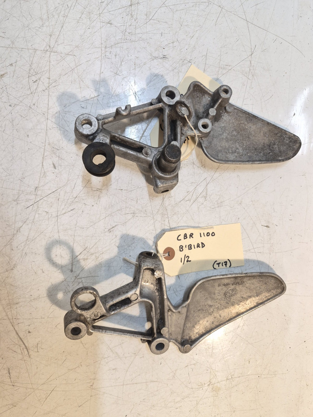 Honda CBR 1100 Blackbird Front Peg Hangers, Pair