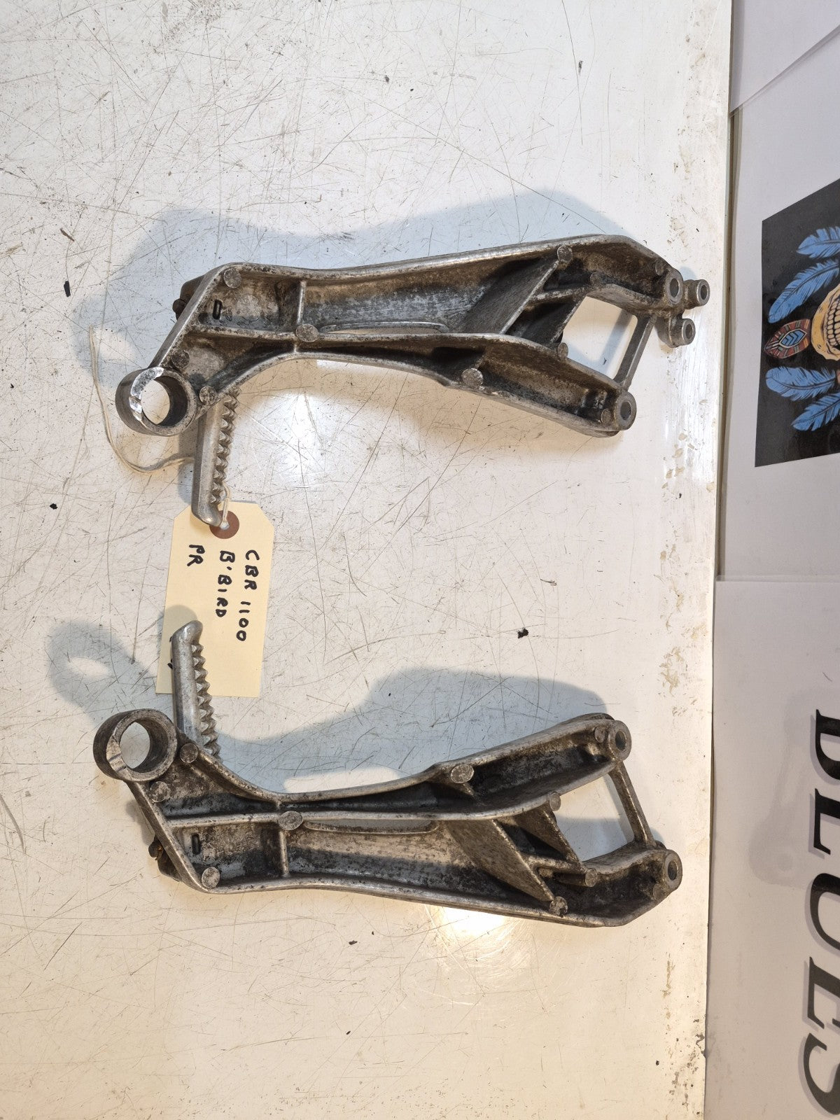 Honda CBR 1100 Blackbird Pillion Pegs And Hangers, Pair