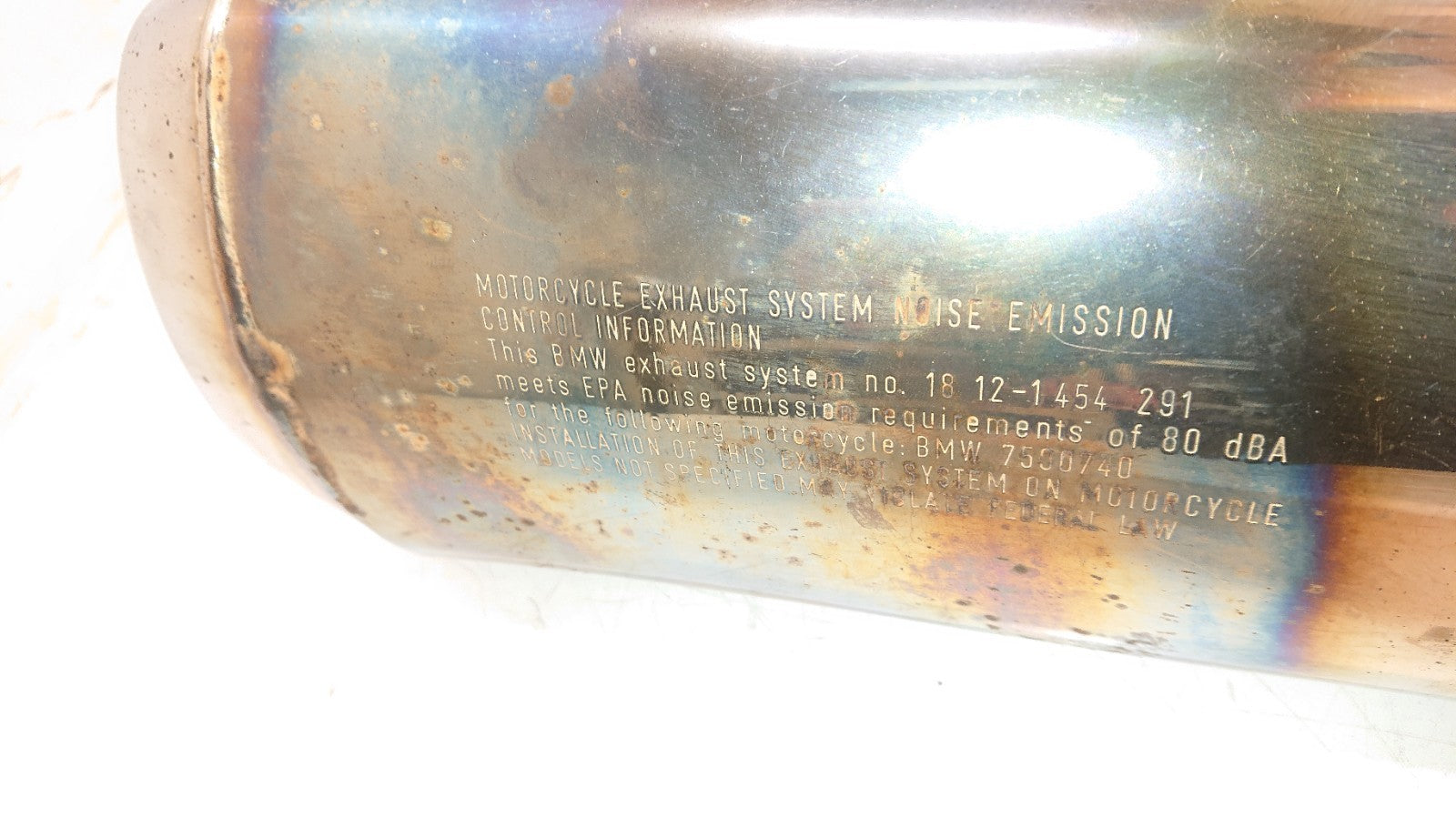 BMW K 75 Exhaust End Can