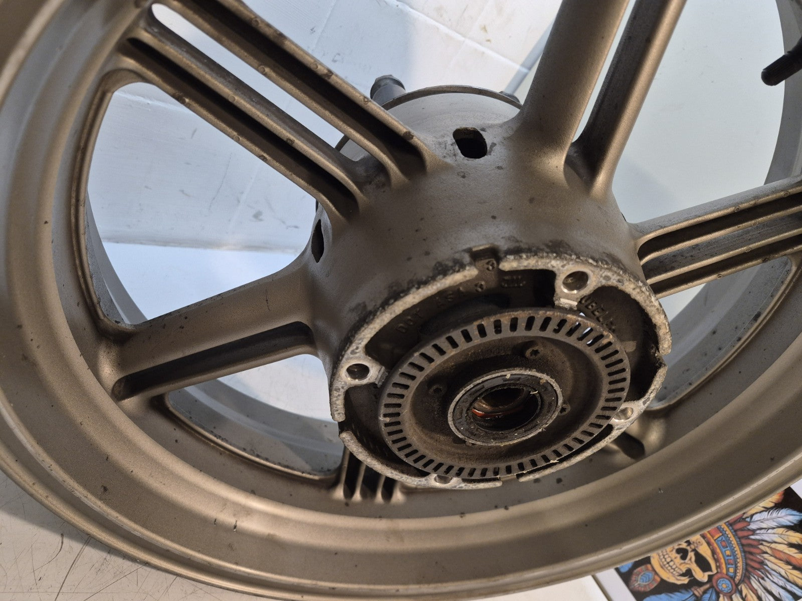 HONDA CBF1000 CBF 1000 A ABS MODEL REAR WHEEL RIM BACK WHEEL AS SHOWN 2006 -2010