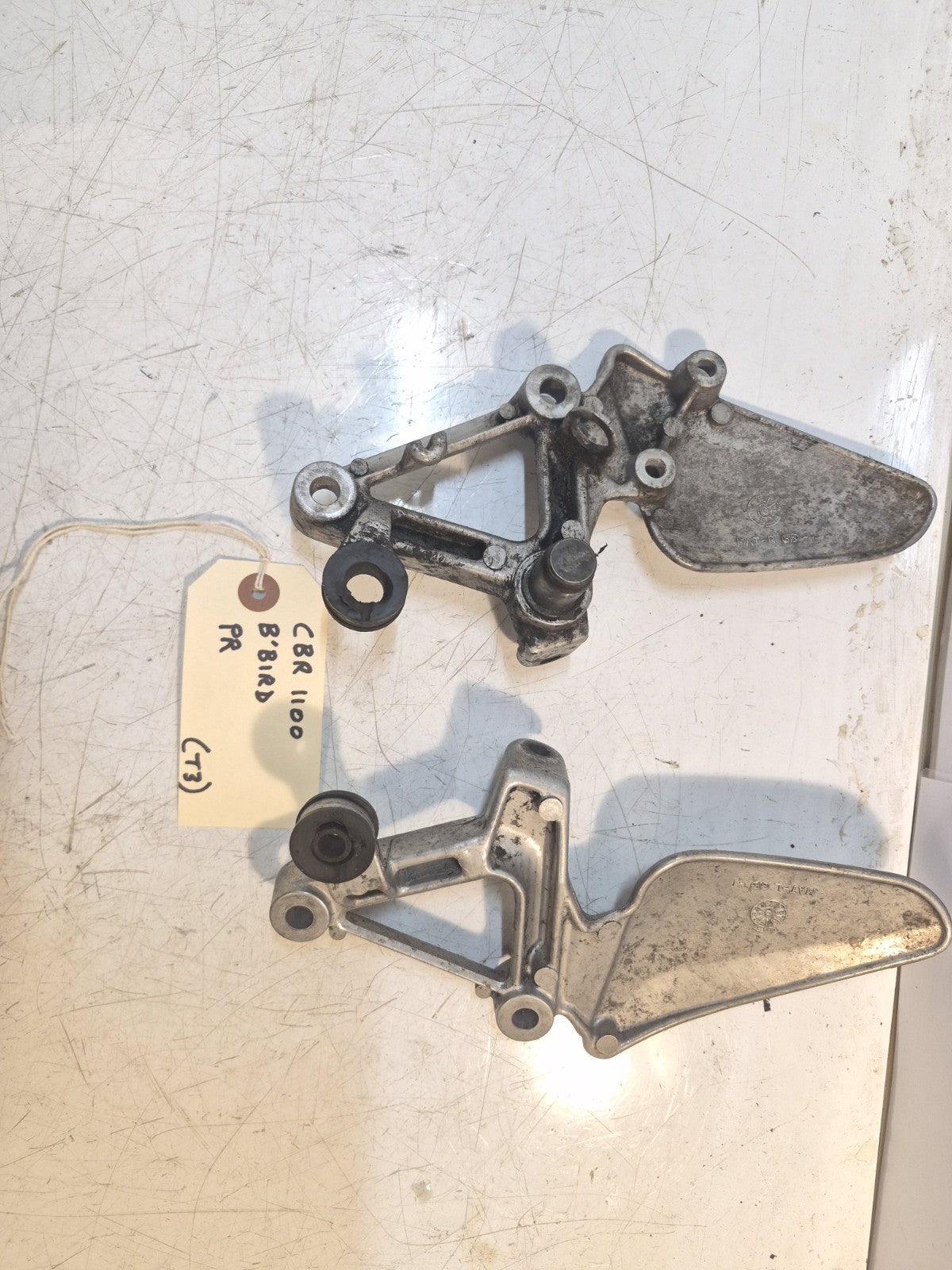 Honda CBR 1100 Blackbird Front Peg Hangers, Pair