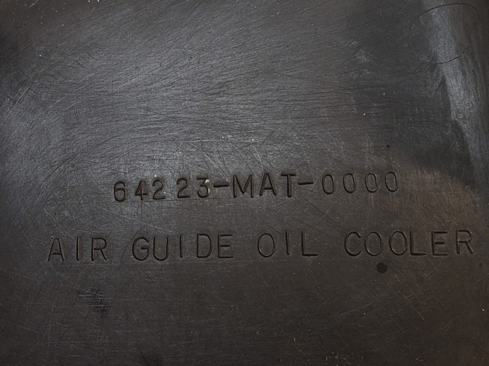Honda CBR 1100 Blackbird Fairing, Oil Cooler Air Guide
