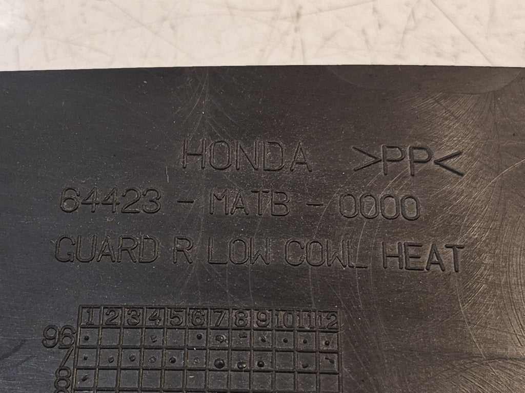 Honda CBR 1100 Blackbird Fairing, Infill, Righthand
