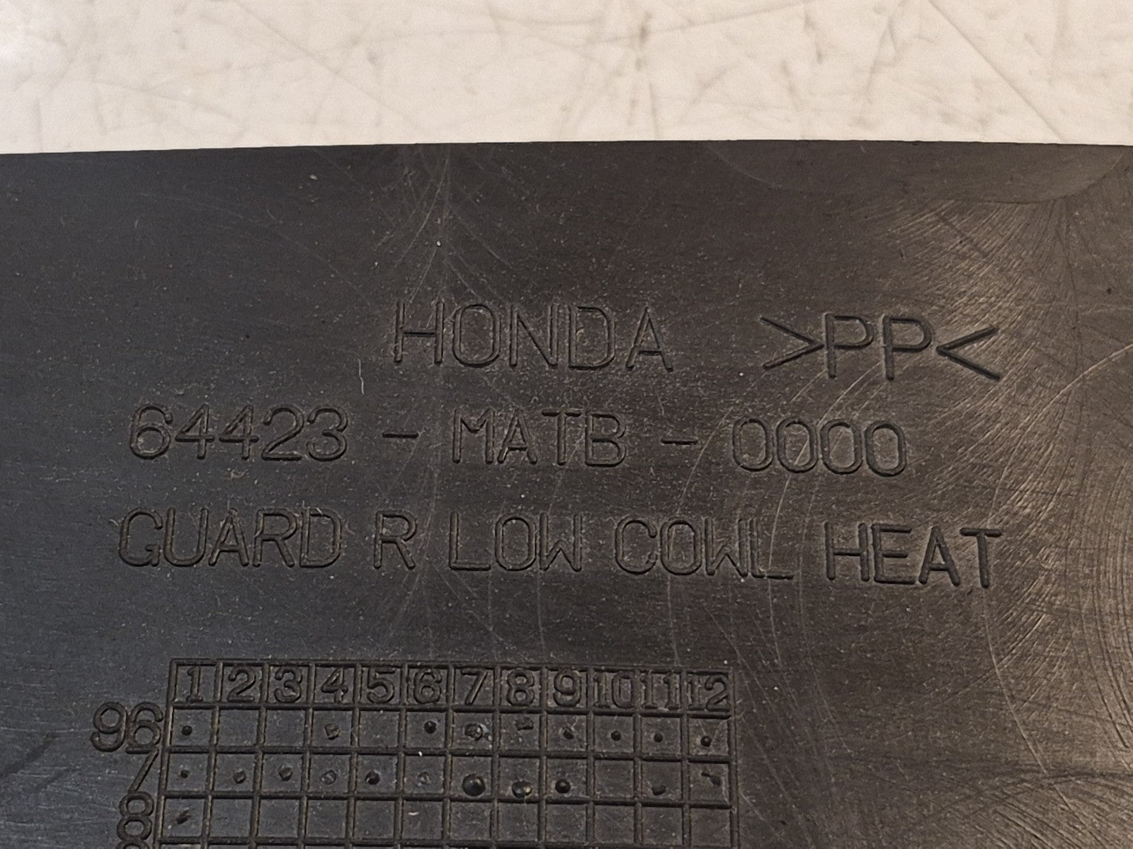 Honda CBR 1100 Blackbird Fairing, Infill, Righthand