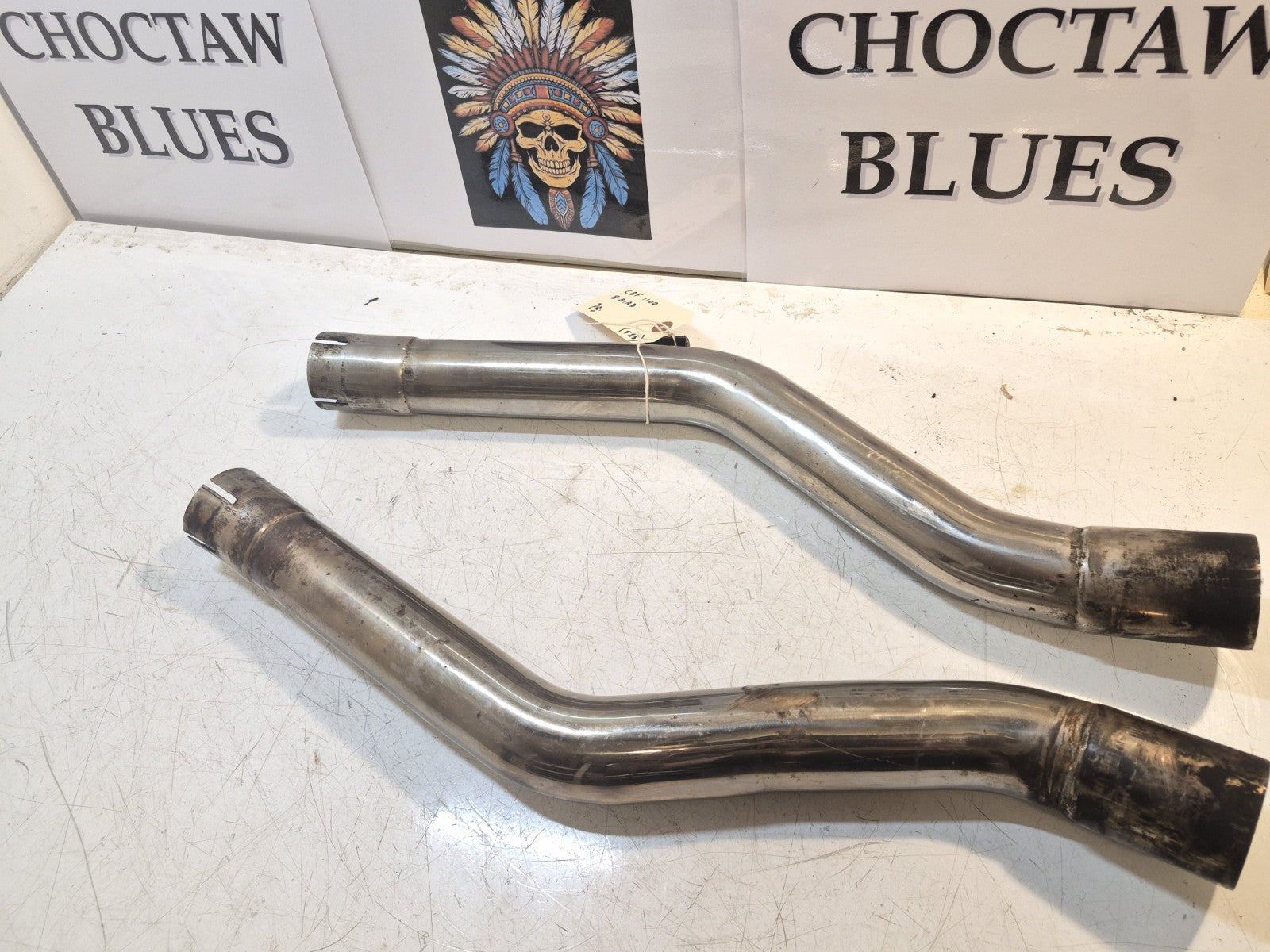 Honda CBR 1100 Blackbird Exhaust Link Pipes, Pair
