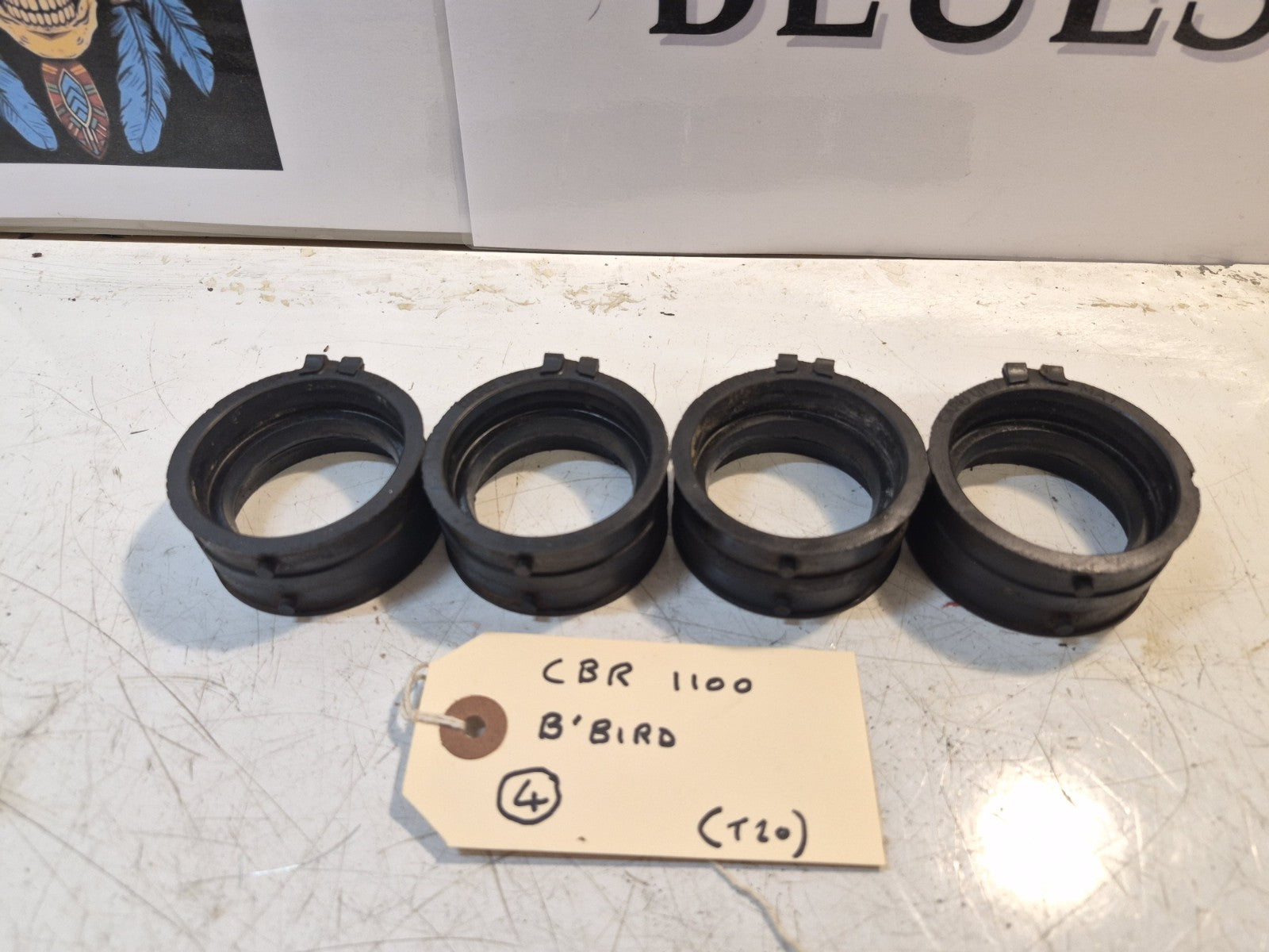 Honda CBR 1100 Blackbird Inlet Manifold Rubbers