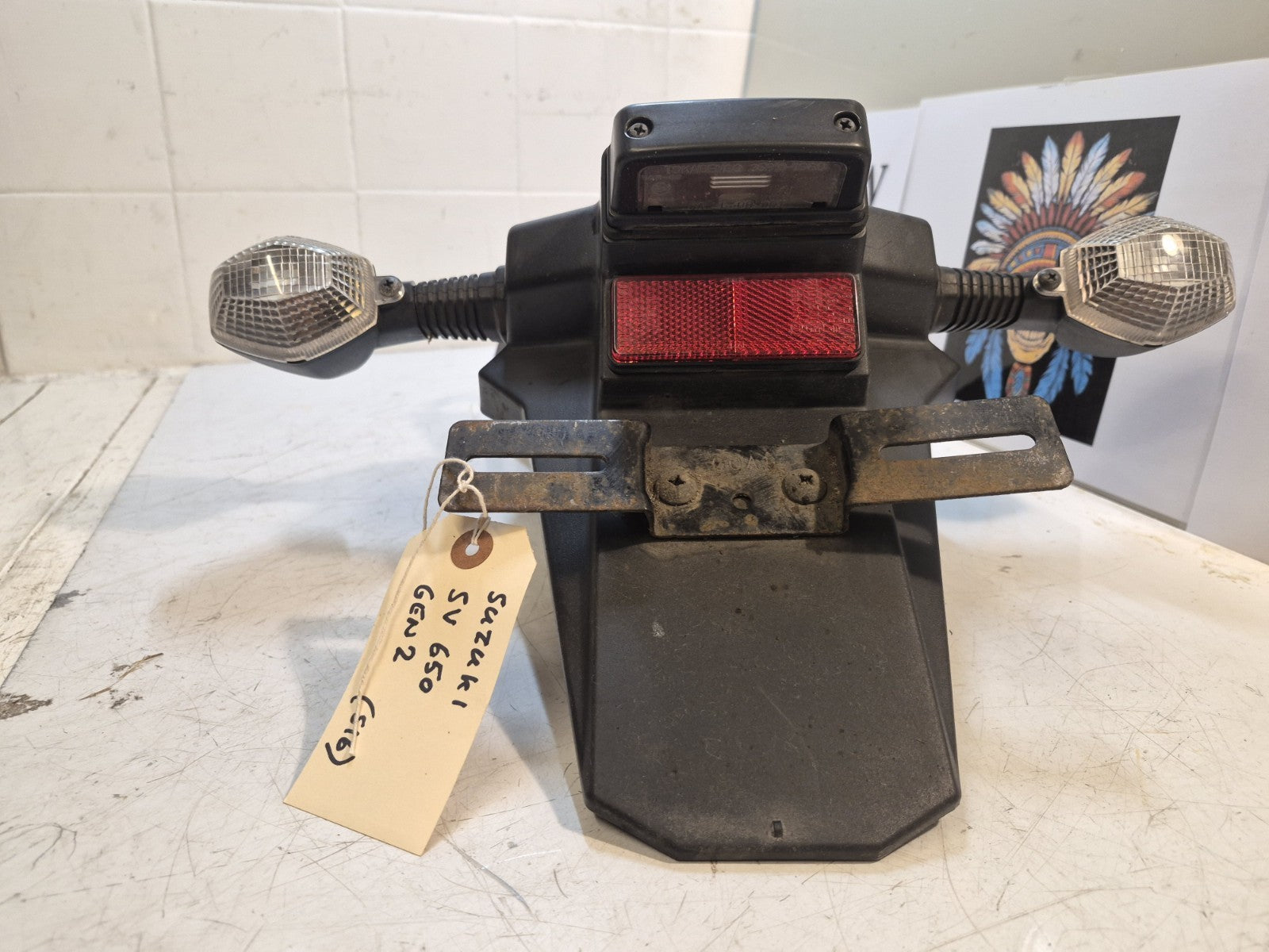 Suzuki SV 650s Gen 2 Rear Fender, Plate Mount