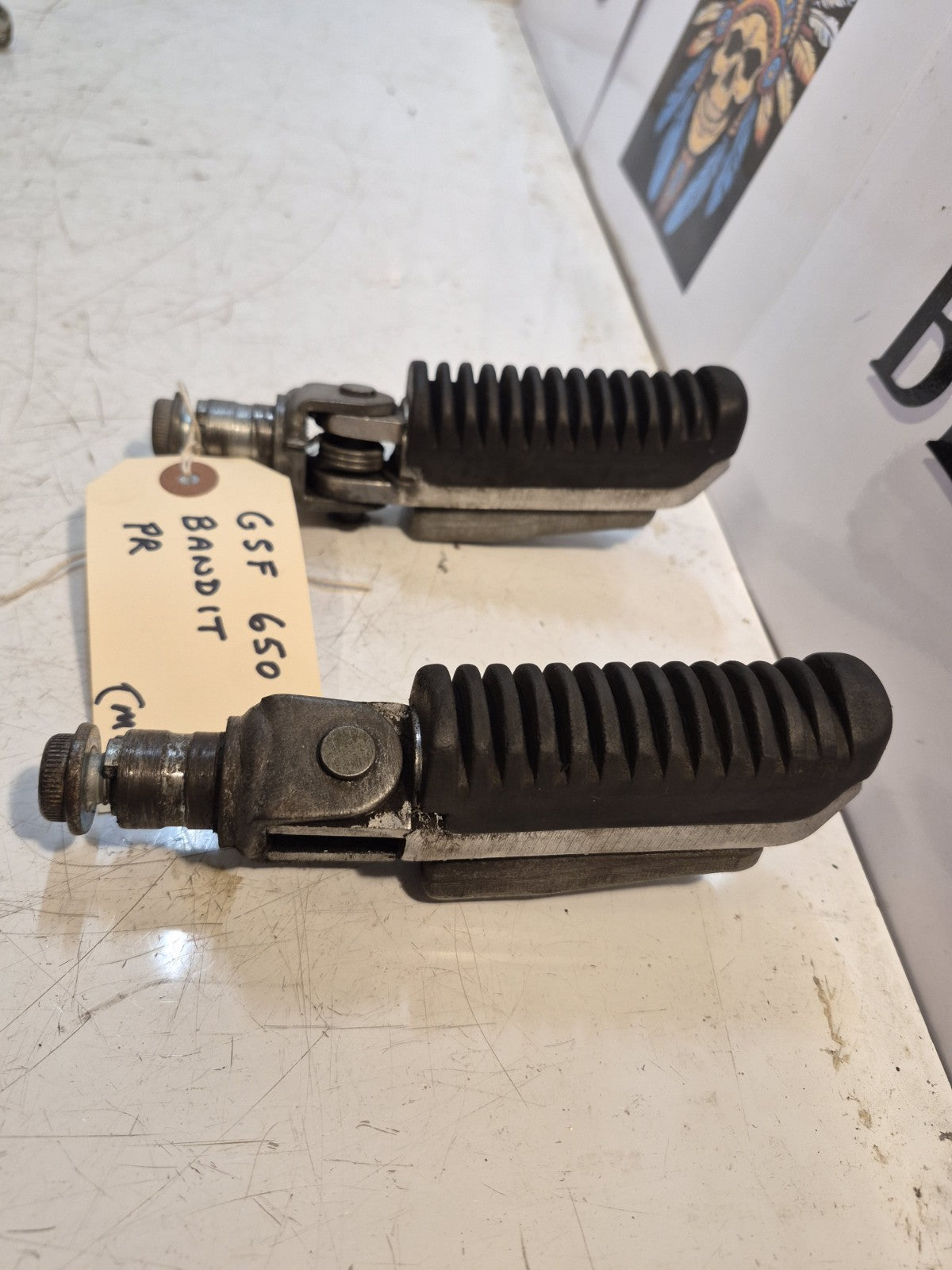 Suzuki GSF 650 Bandit Footpegs, Riders, Pair