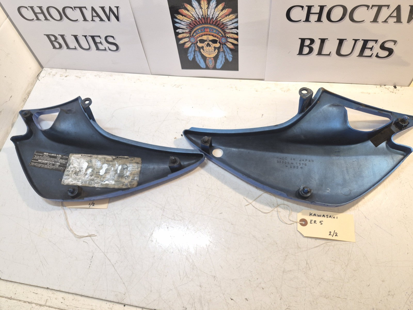 Kawasaki ER 5 Fairing, Side Panels, Pair