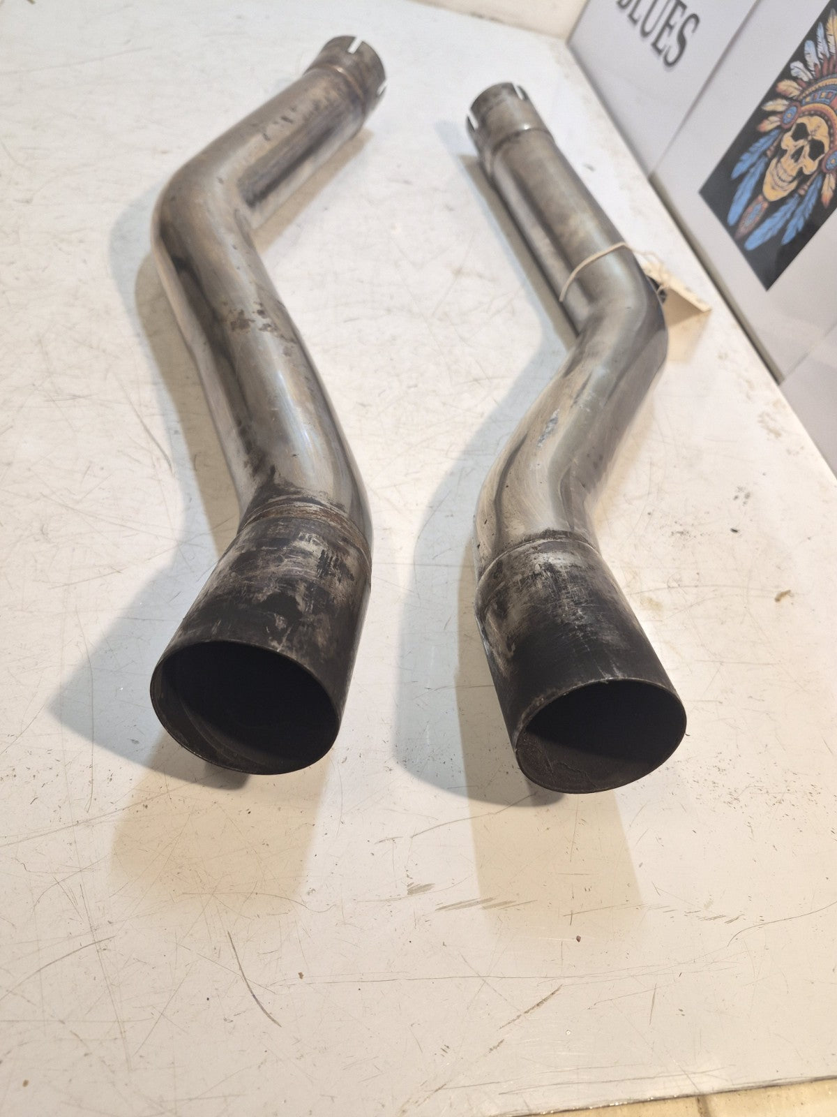 Honda CBR 1100 Blackbird Exhaust Link Pipes, Pair