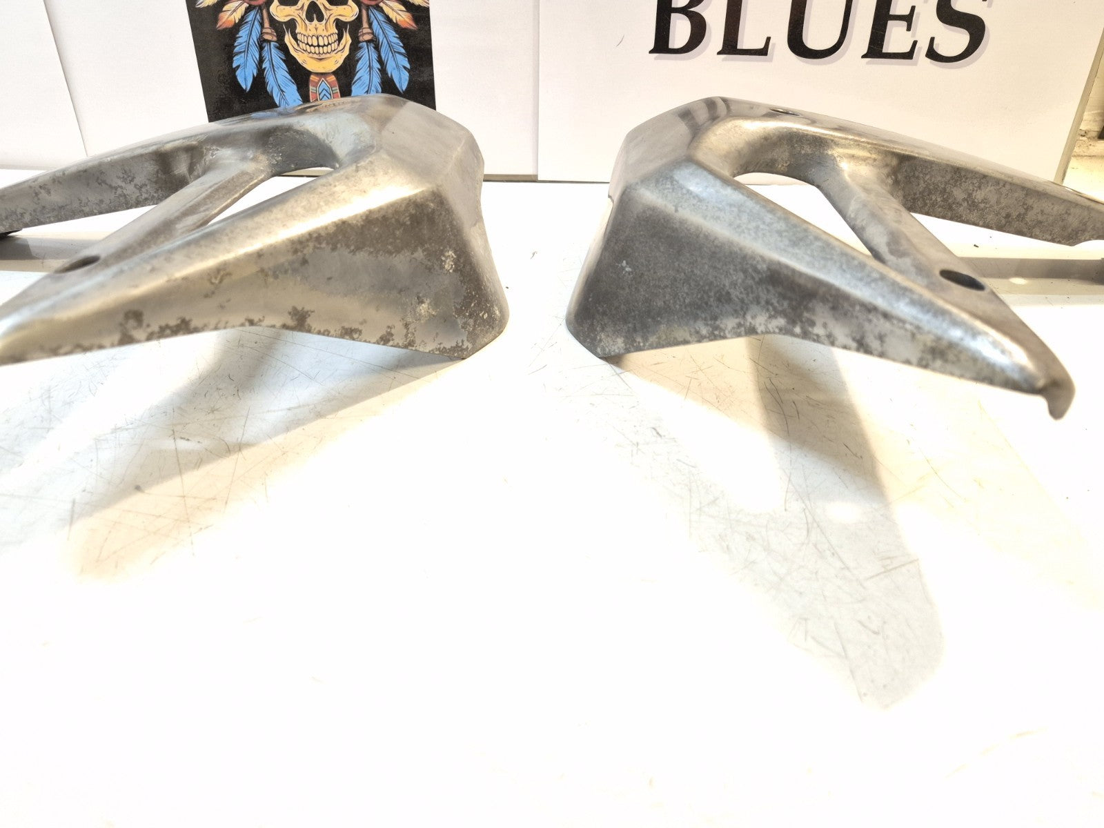 Kawasaki ER 5 Radiator Guards, Brackets, Pair